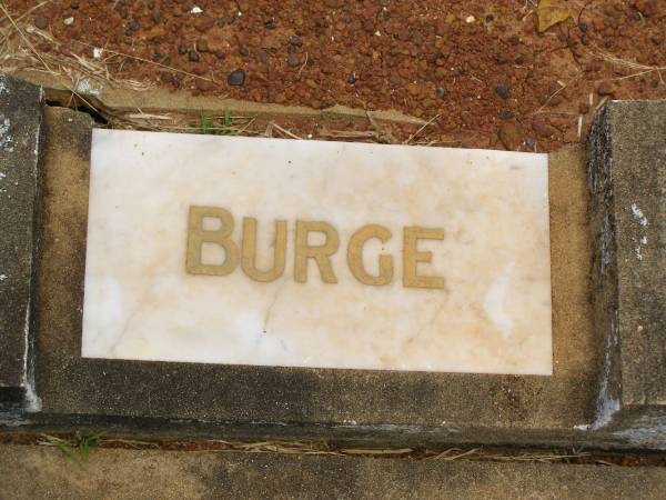 Burge Hendrick NEILSEN,  | husband,  | died 17 July 1951 aged 42 years;  | Howard cemetery, City of Hervey Bay  | 
