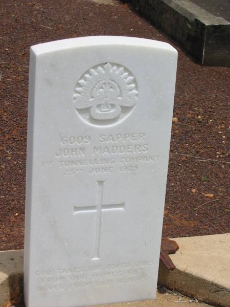 John MADDERS,  | died 25 June 1929;  | Howard cemetery, City of Hervey Bay  | 