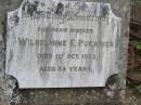 Wilhelmine E POKARIER d: 1 Oct 1933, aged 58 Hoya Lutheran Cemetery, Boonah Shire  