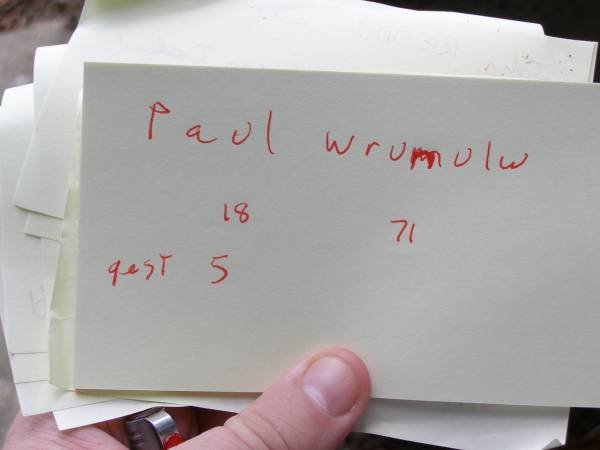 Paul Wrunulw  | 18       71  | gest 5  | Hoya Lutheran Cemetery, Boonah Shire  |   | Research Contact: Aprile Pastor. Based on burial register, this is believed to be  | Paul GRUNOW age 16 years died 15-07-1898  |   |   |   | 