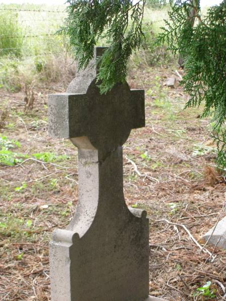 Carl Wilhelm SCHULZ  | geb:  10 Feb 1852?  | gest: 10 Nov 1891?  | Hoya Lutheran Cemetery, Boonah Shire  |   | 
