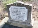Theodor Otto Carl BUHSE, father, died 10 Dec 1960 aged 91 years; Ingoldsby Lutheran cemetery, Gatton Shire 