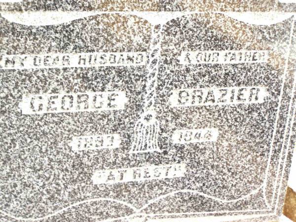 George BRAZIER,  | husband father,  | 1893 - 1944;  | Jandowae Cemetery, Wambo Shire  | 