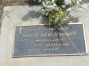 Mary Agnes DIXON, died 6-9-97 aged 84 years; Jandowae Cemetery, Wambo Shire 