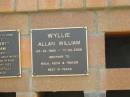 Allan William WYLLIE, 01-12-1945 - 17-04-2006, brother to Nola, Keith & Trevor; Jandowae Cemetery, Wambo Shire 