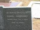 Daniel MORRISSEY, died 8 Aug 1963 aged 75 years; Jandowae Cemetery, Wambo Shire 