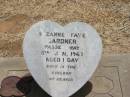Suzanne Faye GARDNER, died 8 Jan 1967 aged 1 day; Jandowae Cemetery, Wambo Shire 