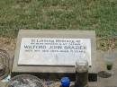 Wilford John BRAZIER, husband father, died 31 Aug 1975 aged 71 years; Jandowae Cemetery, Wambo Shire 