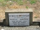 Myrtle BRAZIER, wife, died 9 July 1966 aged 46 years; Jandowae Cemetery, Wambo Shire 