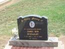 James Rod STEWART, husband father, 1-9-1942 - 27-11-1990; Jandowae Cemetery, Wambo Shire 