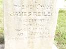 James REILEY, died 10 Nov 1868 aged 33 years; Jimbour Station Historic Cemetery, Wambo Shire 