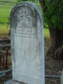 
Carl F W KOCH
b: 2 Sep 1845, zu Herrenwiese, Deutschl
d: 1 Jan 1916, Boonah
Engelsburg Baptist Cemetery, Kalbar, Boonah Shire
