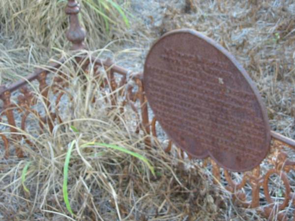 Auguste RIECK  | 20 Dec 1907, aged 49 yr 10 mon 20 days  | Engelsburg Baptist Cemetery, Kalbar, Boonah Shire  | 