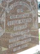 
Leslie Martin LUTTER, son,
died 29 Sept 1951? aged 20 years;
Kalbar General Cemetery, Boonah Shire
