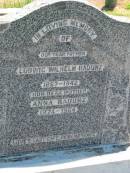 
Ludwig Wilhelm RADUNZ, father,
1867 - 1942;
Anna RADUNZ, mother,
1874 - 1954;
Kalbar General Cemetery, Boonah Shire
