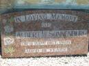 
Albert W. SONNENBURG,
died 23 Oct 1966 aged 81 years;
Kalbar General Cemetery, Boonah Shire
