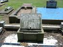 
Matilda NIELSEN, wife mother,
died 18 Feb 1925 aged 54 years,
erected by husband & children;
Hans NIELSEN, husband,
died 7 Jan 1938 aged 79 years;
Kalbar General Cemetery, Boonah Shire
