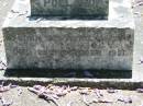 
Maimie Everyl POLLARD,
born 9 April 1912 died 29 Oct 1921;
Kalbar General Cemetery, Boonah Shire

