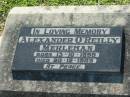 
Alexander OReilly MERLEHAN,
born 13-10-1898 died 20-12-1985;
Kalbar General Cemetery, Boonah Shire
