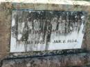 
Minnie WOLTER,
23 Feb 1903 - 8 Jan 1934;
Kalbar General Cemetery, Boonah Shire
