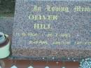 
Oliver HILL,
11-11-1905 - 26-2-1993;
Kalbar General Cemetery, Boonah Shire
