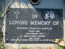 
Richard Charles GORKOW,
died 24 Feb 2001 aged 51 years 3 months,
husband father father-in-law grandad;
Kalbar General Cemetery, Boonah Shire
