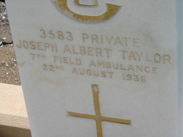 Joseph Albert TAYLOR,  | 22 August 1936;  | Kalbar General Cemetery, Boonah Shire  | 