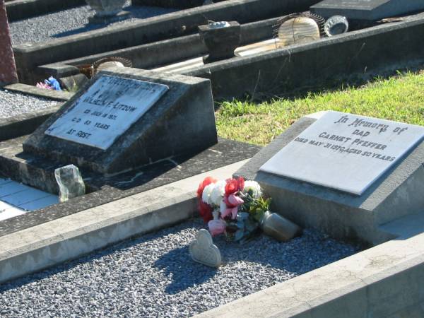 Garnet PFEFFER, dad,  | died 31 May 1970 aged 50 years;  | Kalbar General Cemetery, Boonah Shire  | 