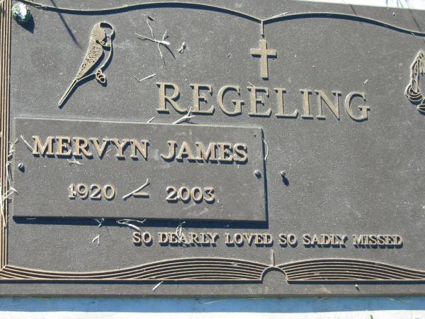 Mervyn James REGELING,  | 1920 - 2003;  | Kalbar General Cemetery, Boonah Shire  | 