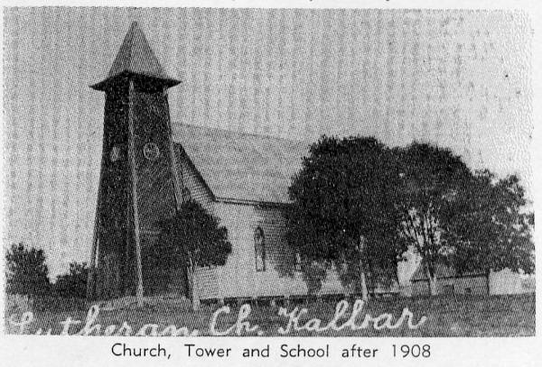 Kalbar St John's Lutheran (church, tower and school) 1908  | 