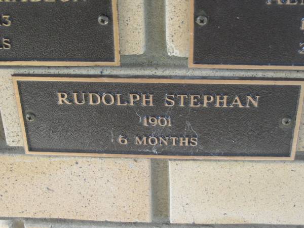 Rudolph STEPHAN,  | 1901 aged 6 months;  | Engelsburg Methodist Pioneer Cemetery, Kalbar, Boonah Shire  | 