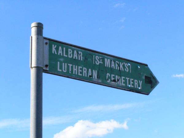 Kalbar St Marks's Lutheran cemetery, Boonah Shire  | 