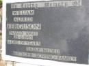 
William Alfred FERGUSON,
died 25-6-1993 aged 76 years;
Kandanga Cemetery, Cooloola Shire
