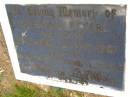 
Jozefina PEYERL, nee BRKIC,
29-3-1930 - 13-11-1987 aged 57 years;
Kandanga Cemetery, Cooloola Shire
