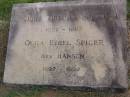 
John Thomas SPICER,
1892 - 1987;
Olga Ethel SPICER, nee HANSEN,
1897 - 1987;
Kandanga Cemetery, Cooloola Shire
