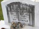 
Isabella JORDAN, mother,
died 26 May 1958 aged 71 years;
Ivy Myrtle, sister;
Kandanga Cemetery, Cooloola Shire
