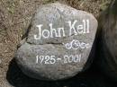 
John KELL,
1925 - 2001;
Kandanga Cemetery, Cooloola Shire
