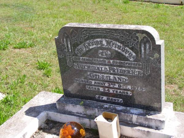 Archibald Frederick GILLILAND,  | father grandfather,  | died 3 Oct 1978? aged 54 years;  | Kandanga Cemetery, Cooloola Shire  | 