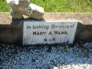 
Mary A. WARD;
St Johns Catholic Church, Kerry, Beaudesert Shire
