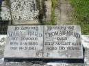 
Mary WARD (nee DONOVAN),
born 8-8-1886 died 14-3-1981;
Thomas WARD,
died 27 Aug 1973 aged 86 years;
St Johns Catholic Church, Kerry, Beaudesert Shire
