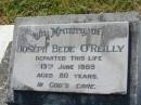 
Joseph Bede OREILLY,
died 13 June 1989 aged 80 years;
St Johns Catholic Church, Kerry, Beaudesert Shire
