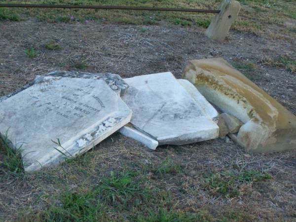 William MILWARD,  | husband father,  | died 27 July 1908 aged 78 years;  | Killarney cemetery, Warwick Shire  | 