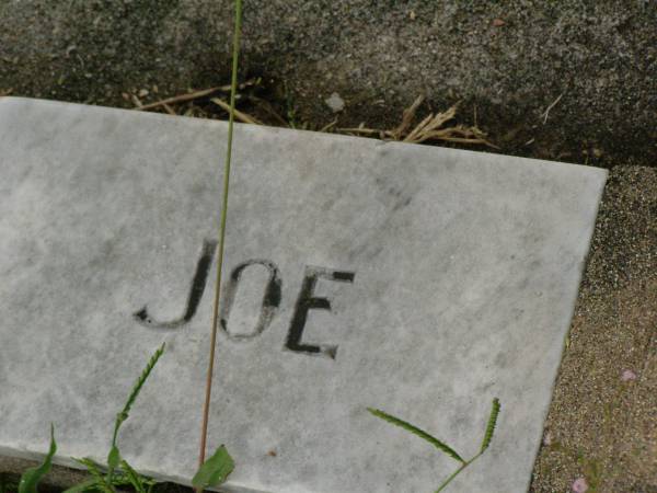 Albert Hedley Joseph (Joe) EVANS,  | son brother,  | died 24 Jan 1945 aged 27 years;  | Killarney cemetery, Warwick Shire  | 