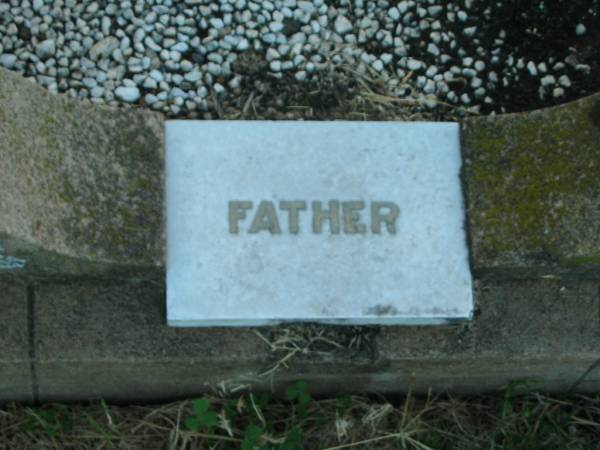 Walter MOON,  | father,  | died 9 Feb 1945 aged 65 years;  | Killarney cemetery, Warwick Shire  | 