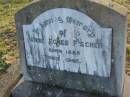 
Anne Agnes FISCHER,
born 1885,
died 1945;
Killarney cemetery, Warwick Shire
