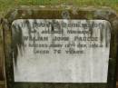 
William John PASCOE,
husband,
died 19 Sept 1954 aged 76 years;
Killarney cemetery, Warwick Shire
