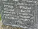 
Albert Hedley Joseph (Joe) EVANS,
son brother,
died 24 Jan 1945 aged 27 years;
Killarney cemetery, Warwick Shire
