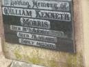 William Kenneth MORRIS, died 10 Aug 1980 aged 70 years; Killarney cemetery, Warwick Shire 