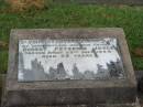 
Robert Peterkin JOYCE,
husband father,
died 25 July 1954 aged 69 years;
Killarney cemetery, Warwick Shire
