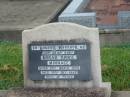 Norah Annie MINNAGE, aunt, born 15 March 1899, died 19 Dec 1987; parents; Jessie Cowan MINNAGE, died 1 Jan 1940 aged 73 years; John William MINNAGE, died 4 Aug 1931 aged 75 years; Killarney cemetery, Warwick Shire 